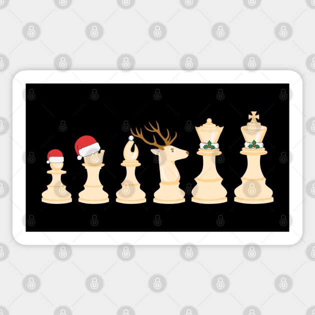 Chess Christmas Sticker by MZeeDesigns